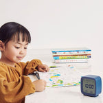 Bluetooth Alarm Clock Temperature Humidity Display LCD Screen Adjustable Clock Dual Alarm Clock with Night Light, Alarm Clock for Kids Small Alarm Clock for Home Bedroom Travel USB Powered Cute Design Nightlight With APP Smart Home Stevvex