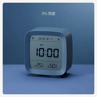 Bluetooth Alarm Clock Temperature Humidity Display LCD Screen Adjustable Clock Dual Alarm Clock with Night Light, Alarm Clock for Kids Small Alarm Clock for Home Bedroom Travel USB Powered Cute Design Nightlight With APP Smart Home Stevvex