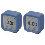 Bluetooth Alarm Clock Temperature Humidity Display LCD Screen Adjustable Clock Dual Alarm Clock with Night Light, Alarm Clock for Kids Small Alarm Clock for Home Bedroom Travel USB Powered Cute Design Nightlight With APP Smart Home Stevvex