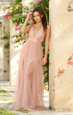 Sydney Maxi Dress - Blush Lady Black Tie