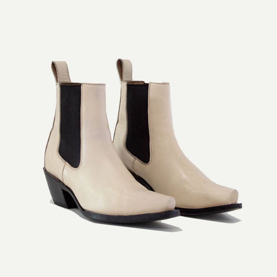 The Sandra Boot in Bone - By Baano