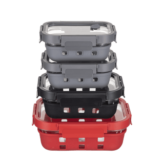 Glass Containers + Lids Set