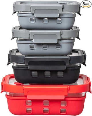 Glass Containers + Lids Set