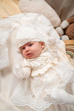 Brea Cream Knit Newborn Coming Home Set (5 Pcs) - By Baano