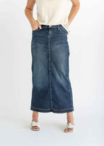 Bria Long Denim Maxi Skirt