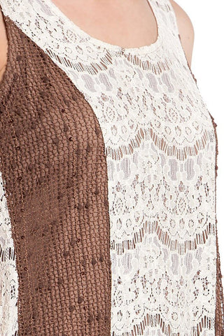 Brown Lace Dress