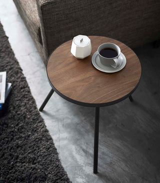 Side Table (20" H)  - Steel + Wood - By Baano