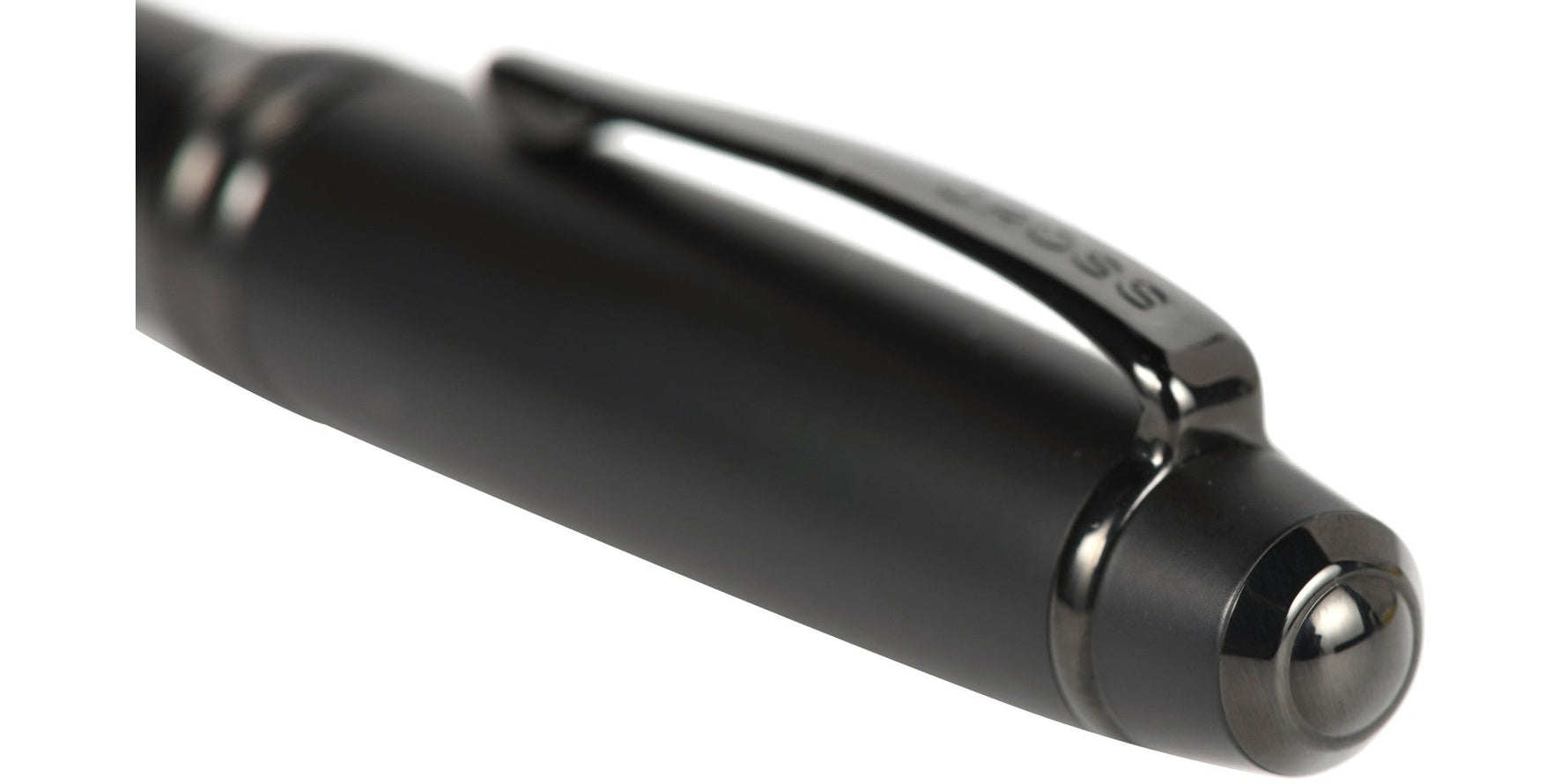 Bailey™ Matte Black Lacquer Stainless Steel Fine Nib Fountain Pen - By Baano