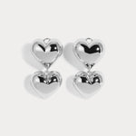 Bubble Heart Earrings Small