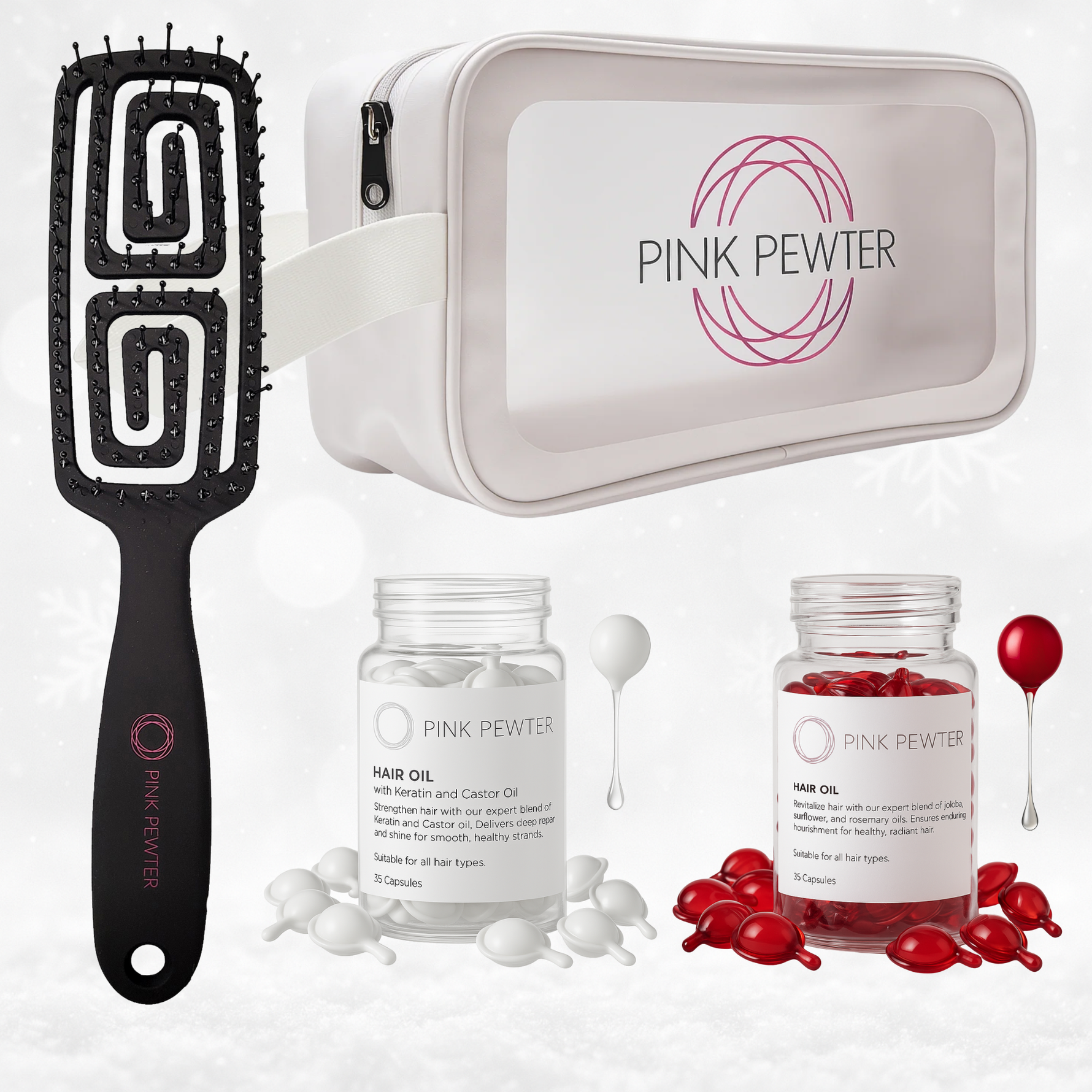 Shine & Strength Kit with Travel Bag