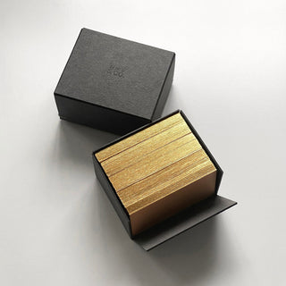 Greige Small Cards with Gold edging - By Baano