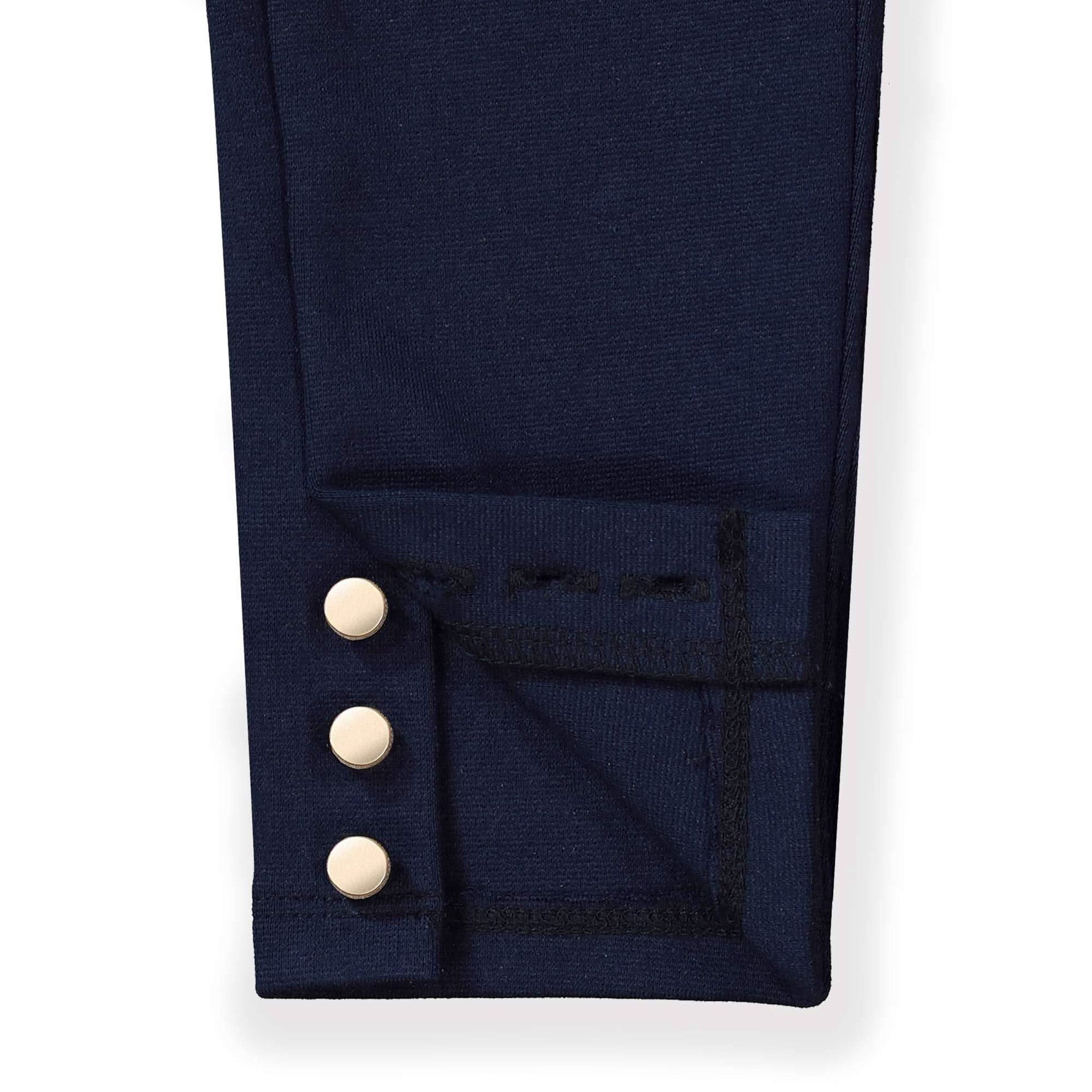 Button Cuff Ponte Pant Navy - Baby - Glamourous Grace
