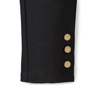 Button Cuff Ponte Pant Black - Baby - Glamourous Grace
