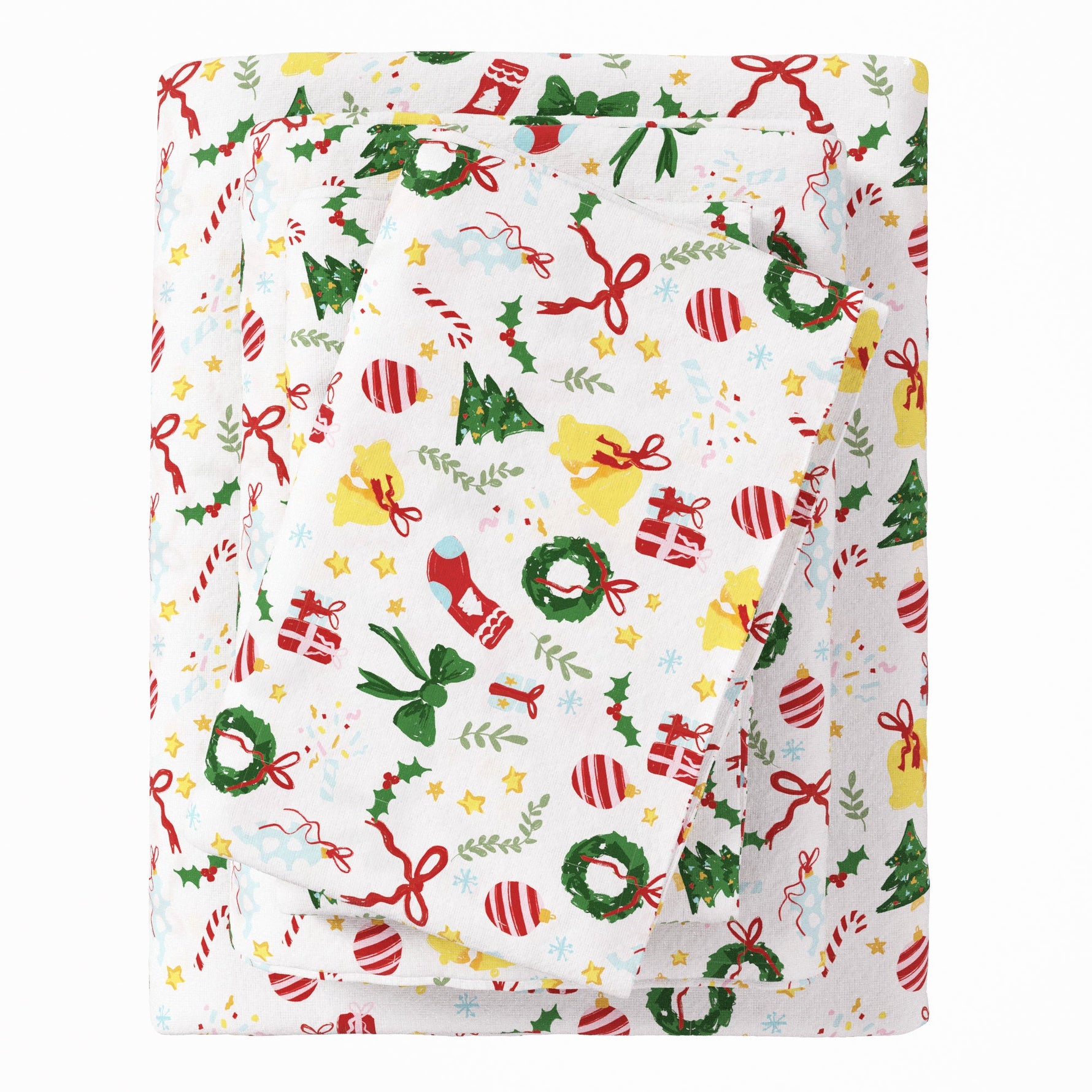 4-Piece Turkish Cotton Christmas Flannel Sheet - Whittaker Collection