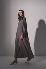Iman Relax Fit Abaya with Front Zipper - Glamourous Grace