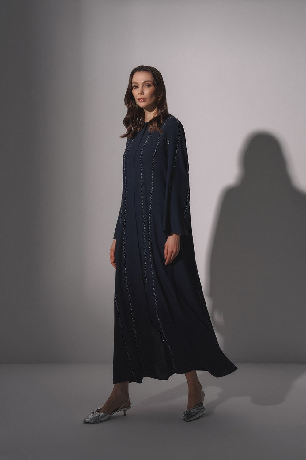 Iman Relax Fit Abaya with Front Zipper - Glamourous Grace