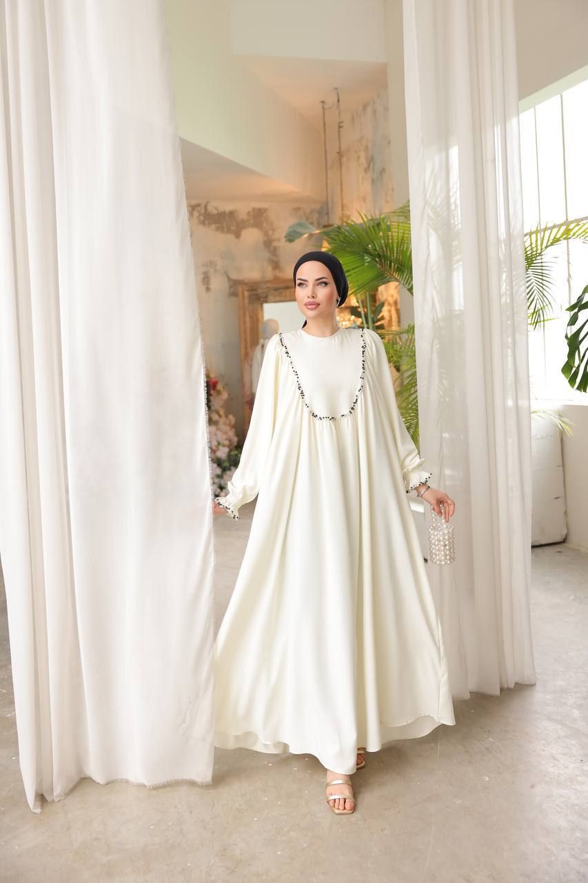 Indulge in timeless elegance with our Long Maxi Dress - Abaya - Available in 13 colors - Glamourous Grace