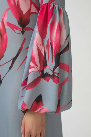 Balloon long sleeve Zara dress With Flowers - By Baano