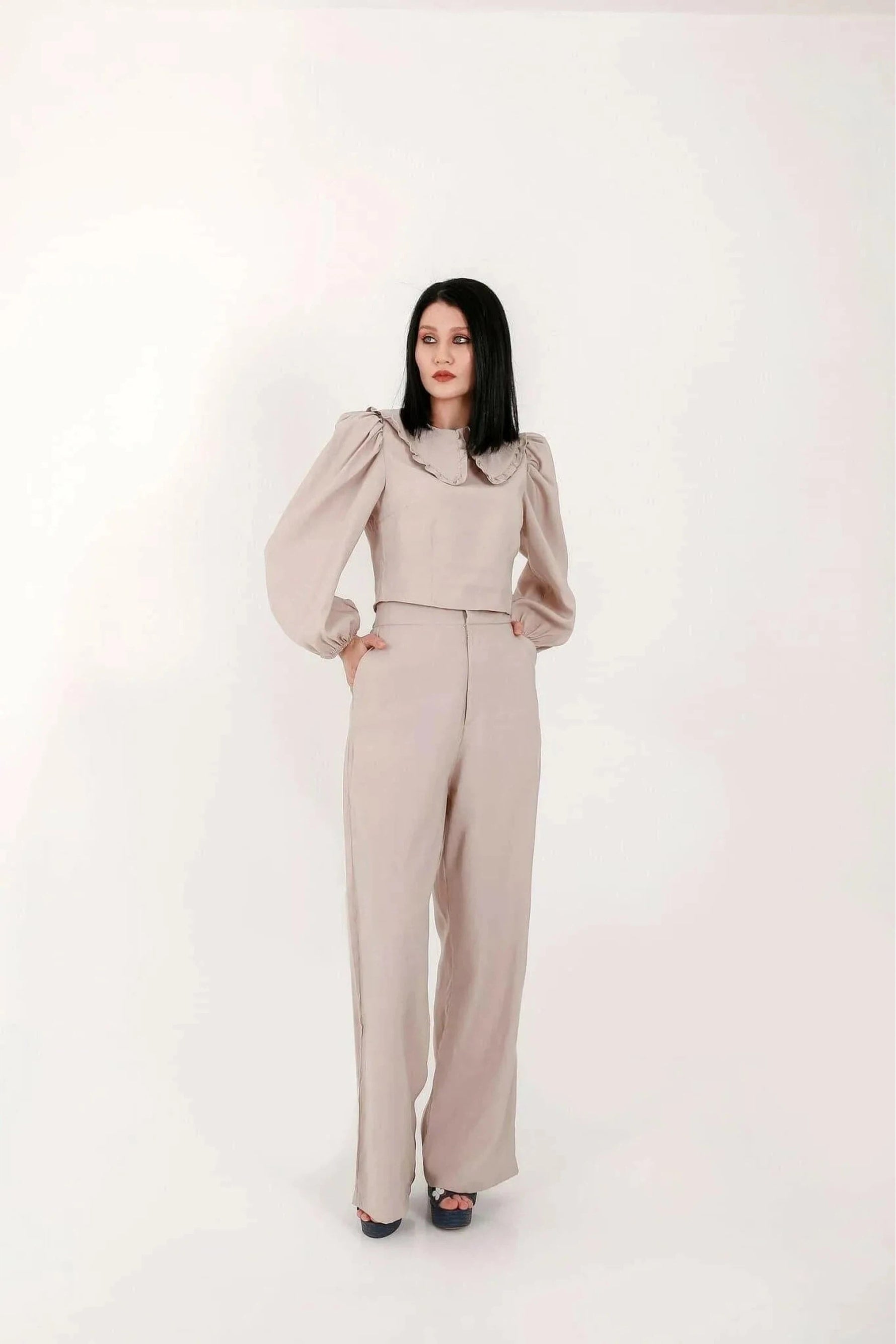 Pants Set by BY Baano - Trendy Dress Ensemble for Fashionable Women - By Baano