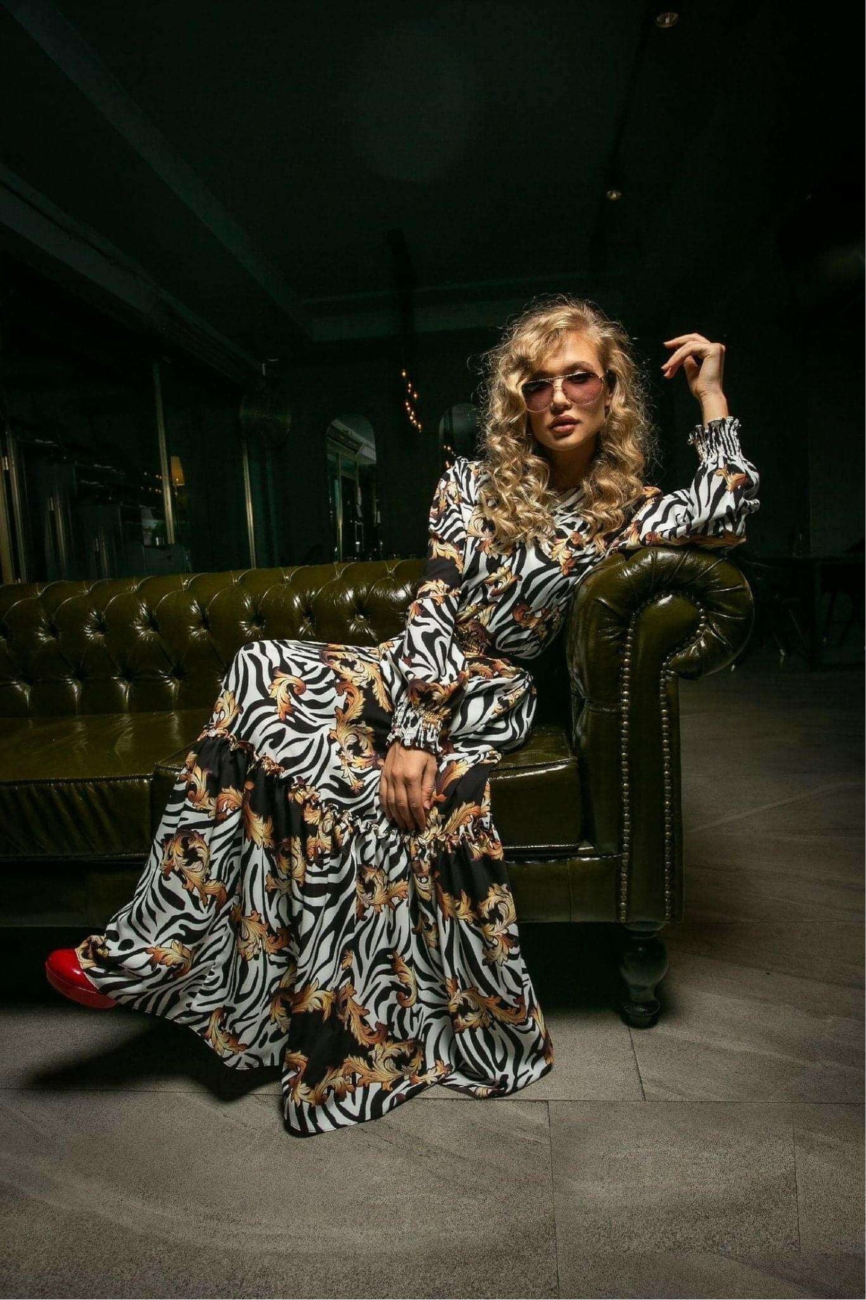 Christa Long Maxi Dress With Long Sleeves - By Baano