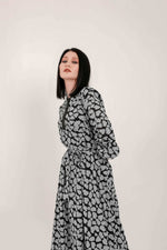 Lola Long Maxi Dress With elastic Cuffs and Neckline - Glamourous Grace