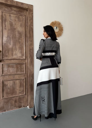 Anna Women Dress with Long Sleeve - By Baano