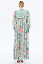 Julia Floral Maxi Dress with Long Sleeves - By Baano