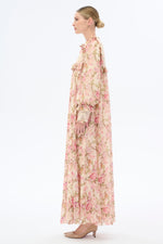Julia Floral Maxi Dress with Long Sleeves - By Baano