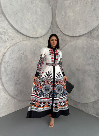 Amore Maxi Long Sleeve Dress - By Baano