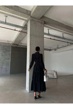 Amina Lace Design Maxi Dress - Summer is Calling - Beautiful Temple Dress - By Baano