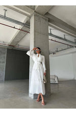 Amina Lace Design Maxi Dress - Summer is Calling - Beautiful Temple Dress - By Baano