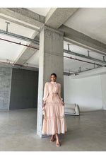 Amina Lace Design Maxi Dress - Summer is Calling - Beautiful Temple Dress - By Baano