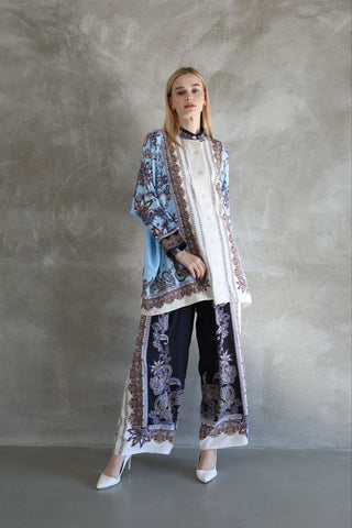 Floral Print Roxy Shirt and Pants Set - By Baano