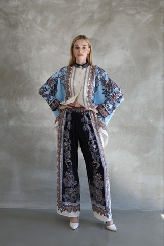 Floral Print Roxy Shirt and Pants Set - By Baano