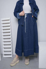 Lilly Denim Skirt Set - a versatile and comfortable two-piece set - By Baano