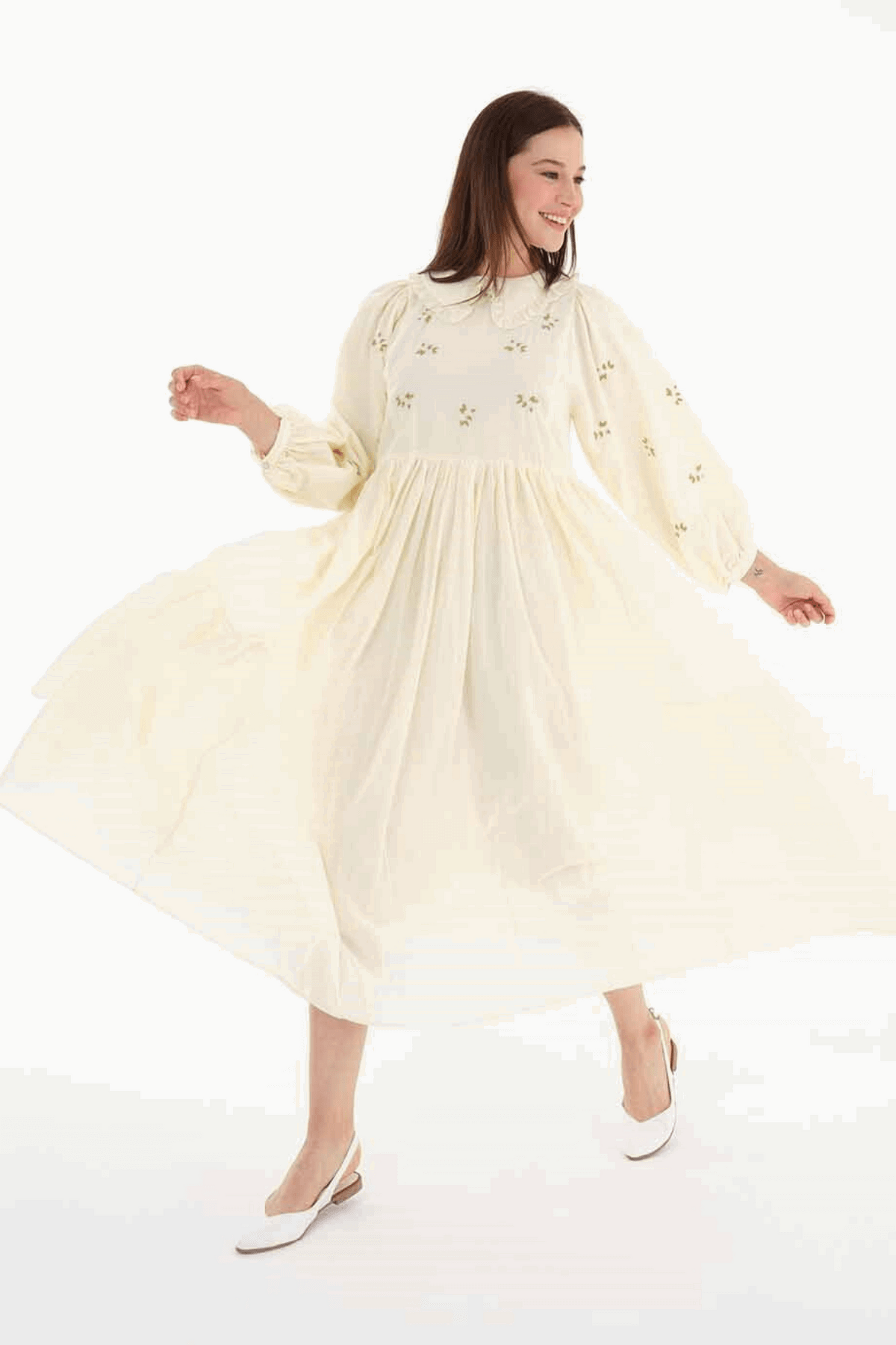 Mable Bohemian Summer Dress in 100% Cotton - By Baano