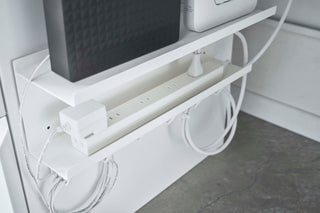 Wall-Mount Cable & Router Storage Rack - Steel - By Baano