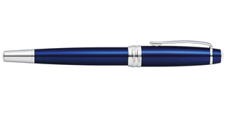 Bailey™ Blue Lacquer Stainless Steel Medium Nib Fountain Pen - By Baano