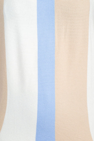 Cyrus Boat Neck 3/4 Sleeve Multi Color Knit Sweater - By Baano