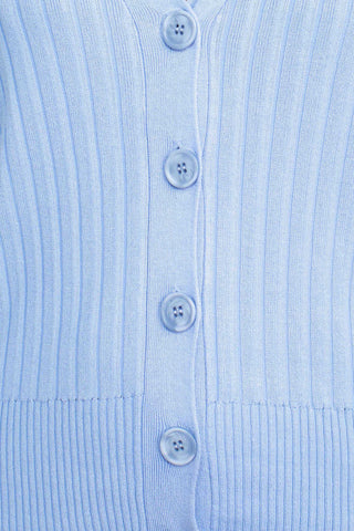 Cyrus V-Neck Button Down Long Sleeve Knit Cardigan - By Baano