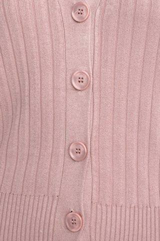 Cyrus V-Neck Button Down Long Sleeve Knit Cardigan - By Baano