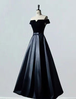 Velvet Off-Shoulder Evening Gown | Women's Prom & Bridesmaid Dress