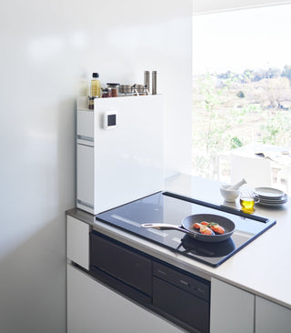 Two-Tier Sliding Drawer Seasoning Rack - Steel - By Baano