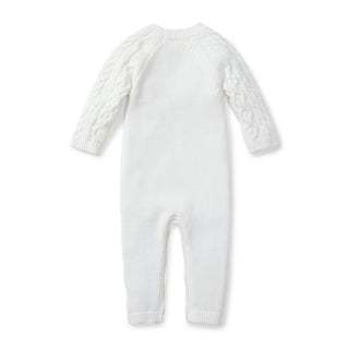 Organic Cable Knit Sweater Romper - By Baano