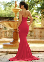Cameron One Shoulder Gown - Red