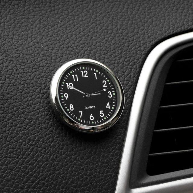 Car Clock Luminous Mini Automobiles Internal Stick-On Luminous Quartz Analog Watch Universal Pocket Mini Stick-On Clock for Car Boat Bike Home Digital Watch Mechanics Quartz Clocks Auto Ornament Car Accessories Gifts Stevvex