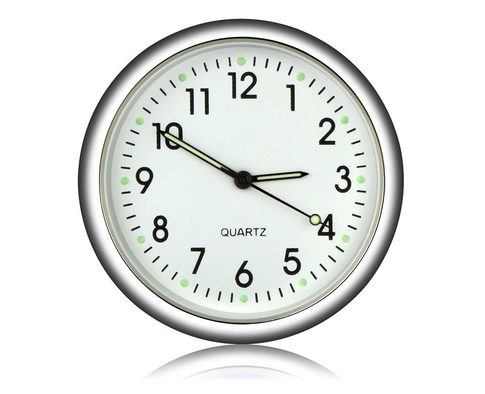 Car Clock Luminous Mini Automobiles Internal Stick-On Luminous Quartz Analog Watch Universal Pocket Mini Stick-On Clock for Car Boat Bike Home Digital Watch Mechanics Quartz Clocks Auto Ornament Car Accessories Gifts Stevvex