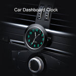 Car Clock Ornament Auto Watch Decoration Automobiles  Car Dashboard Clock Cars Air Vent Clip Quartz Clocks Mini Luminous Quartz Analog Watch Universal Pocket Stick-On Clock Perfect Interior Dashboard Time Display Digital Pointer Clock In Car Accessories Stevvex