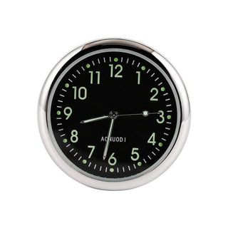 Car Clock Watch Indoor Automobiles Stick-In  Luminous Quartz Analog Watch Universal Pocket Mini Stick-On Clock for Car Boat Bike Home Watch Decoration Accessories Stevvex