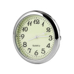 Car Clock Watch Indoor Automobiles Stick-In  Luminous Quartz Analog Watch Universal Pocket Mini Stick-On Clock for Car Boat Bike Home Watch Decoration Accessories Stevvex